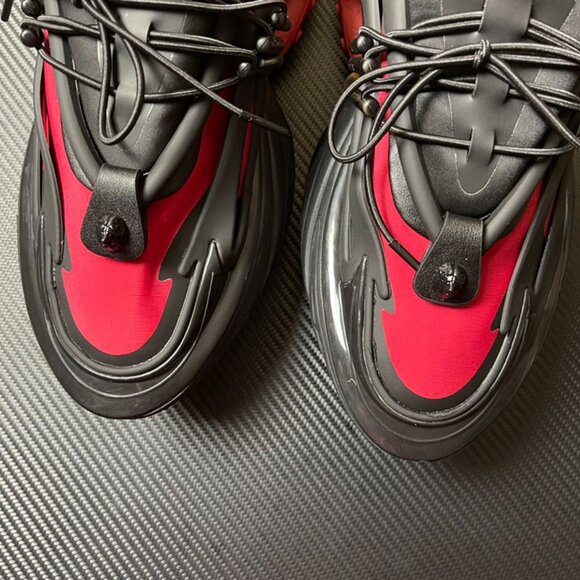 Balmain Low-Top Black And Red Unicorn Shoes - Picture 8 of 9